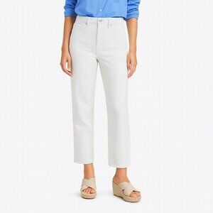 Old Navy High-Waisted OG Straight White Ankle Jeans Secret Smooth Pockets NEW 14